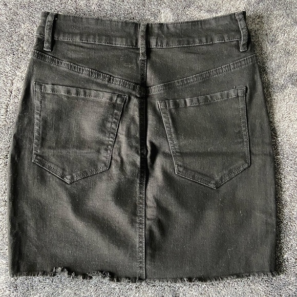 garage black denim skirt - Picture 2 of 4